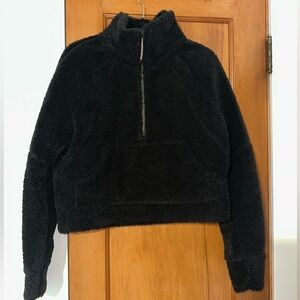 Lululemon 1/4 Zip Sherpa Fleece Cropped Jacket size XS/S